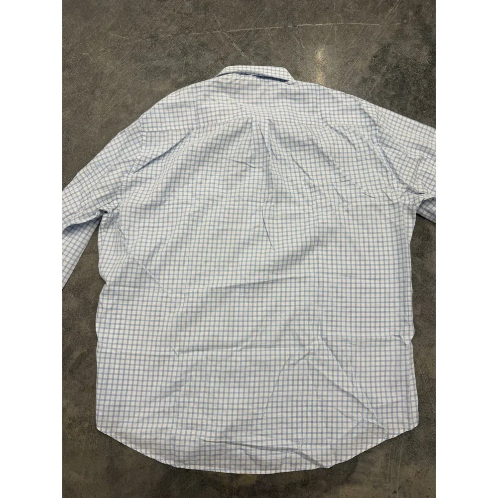 Peter Millar Crown Soft Shirt XL Extra Large Mens Cotton Silk Plaid Check Button